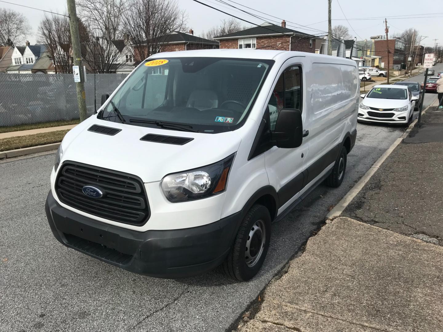 2018 White /White Ford Transit 250 (1FTYR1ZM9JK) with an 3.7 V6 engine, Automatic transmission, located at 577 Chester Pike, Prospect Park, PA, 19076, (610) 237-1015, 39.886154, -75.302338 - Photo#3